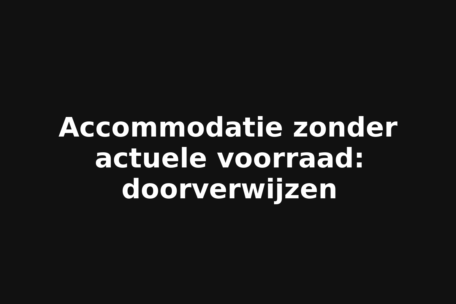 Accommodatie zonder actuele voorraad: doorverwijzen