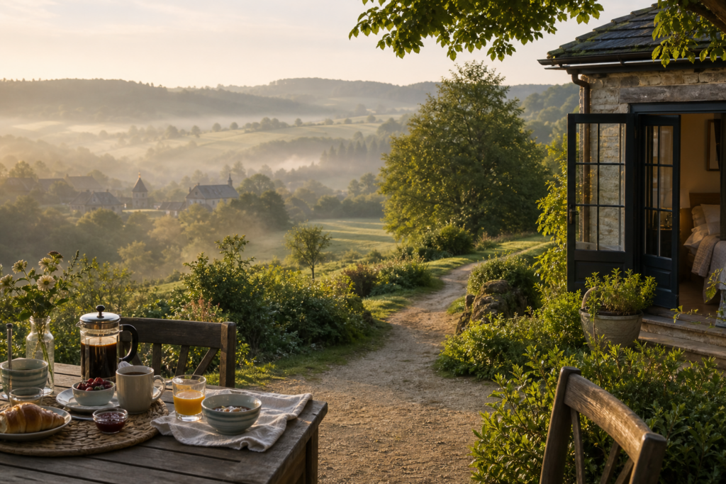 Bed and breakfast in de natuur