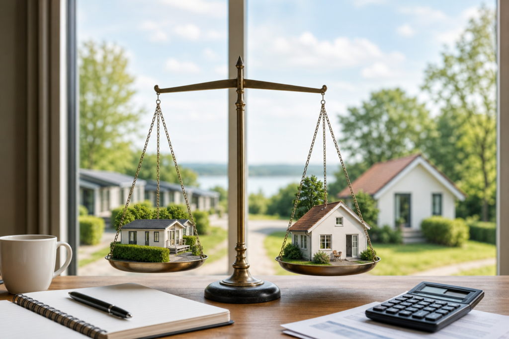 Een vakantieparkdeal vergelijken met een los vakantiehuis