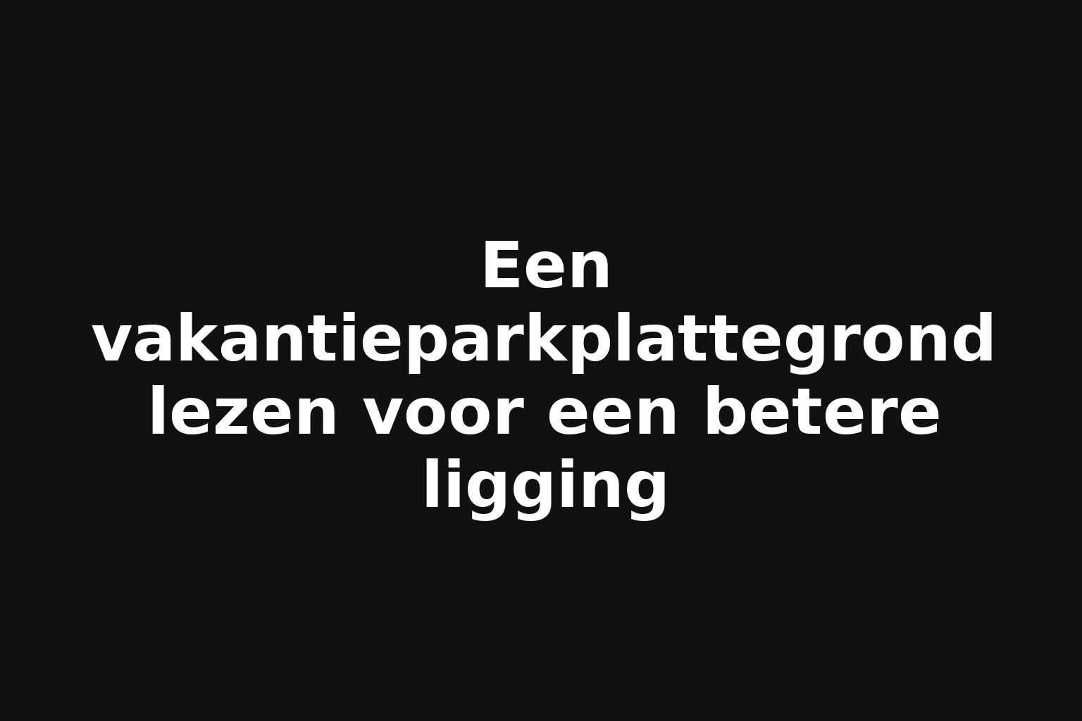 Een vakantieparkplattegrond lezen voor een betere ligging