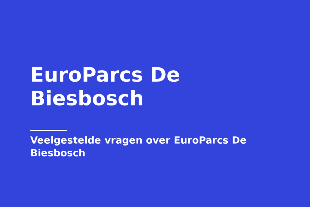 EuroParcs De Biesbosch