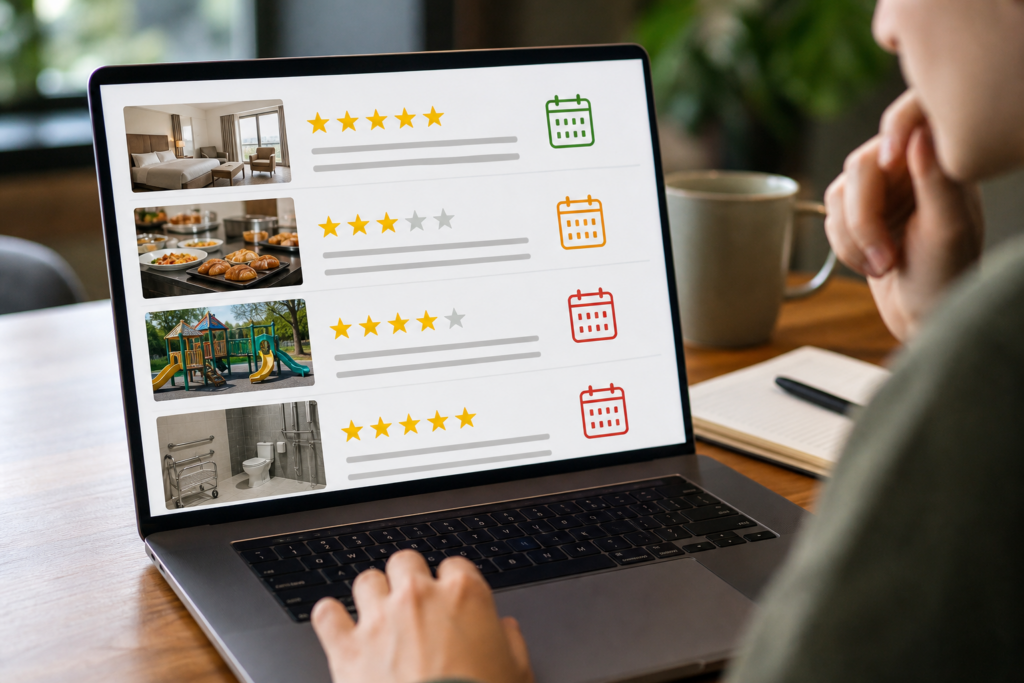 Hoe recent moet een accommodatiereview zijn om nog bruikbaar
