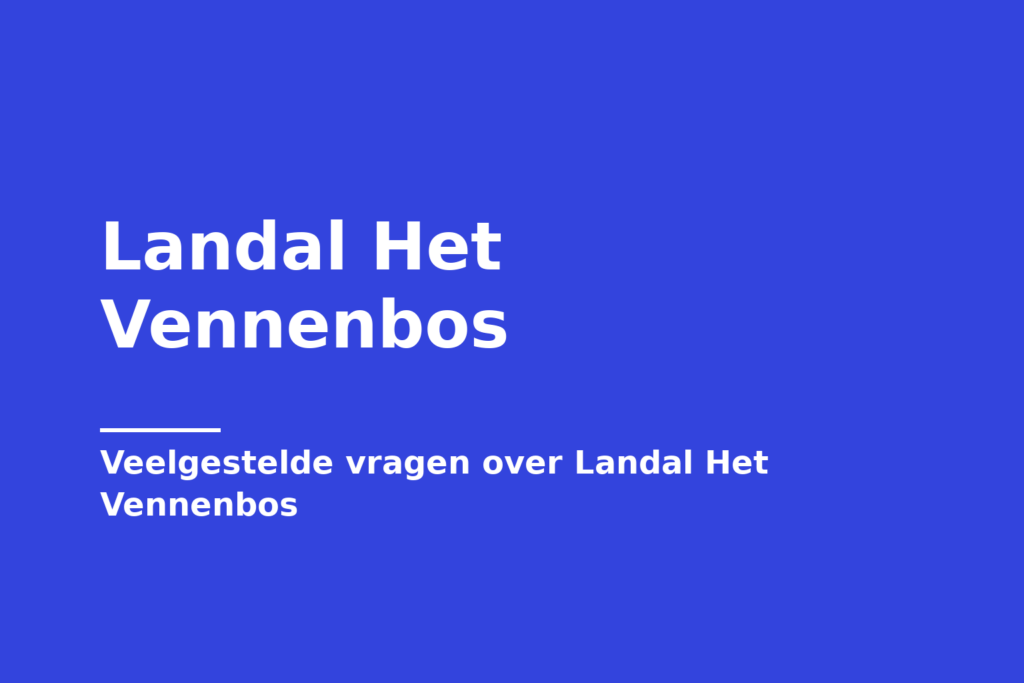 Landal Het Vennenbos