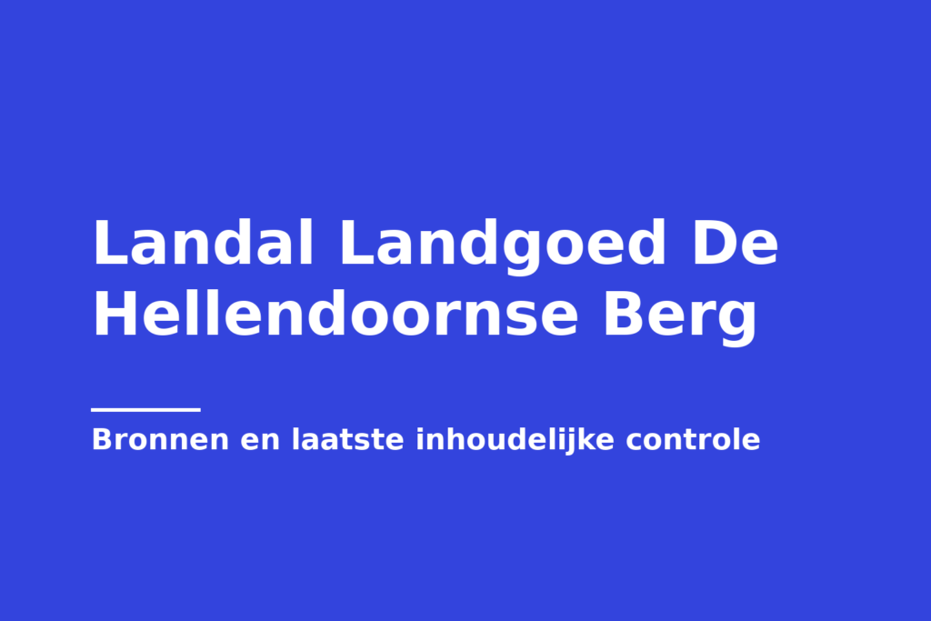 Landal Landgoed De Hellendoornse Berg