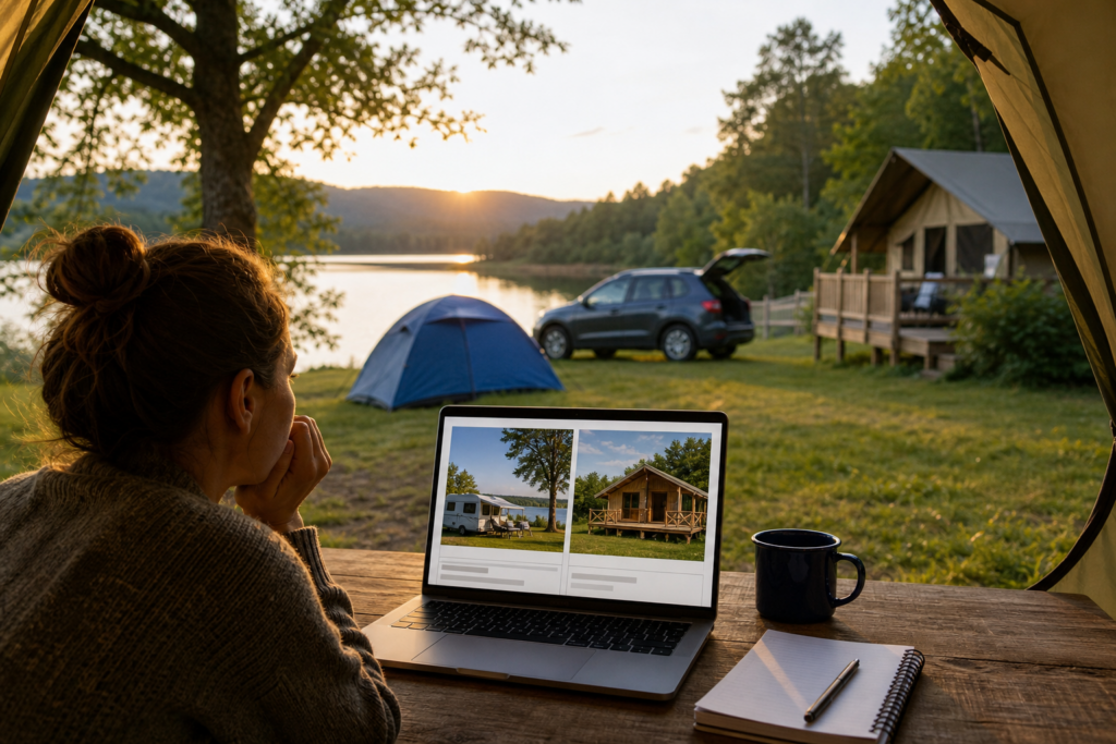 Last minute camping boeken: standplaats of huuraccommodatie?