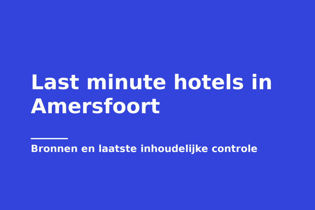 Last minute hotels in Amersfoort