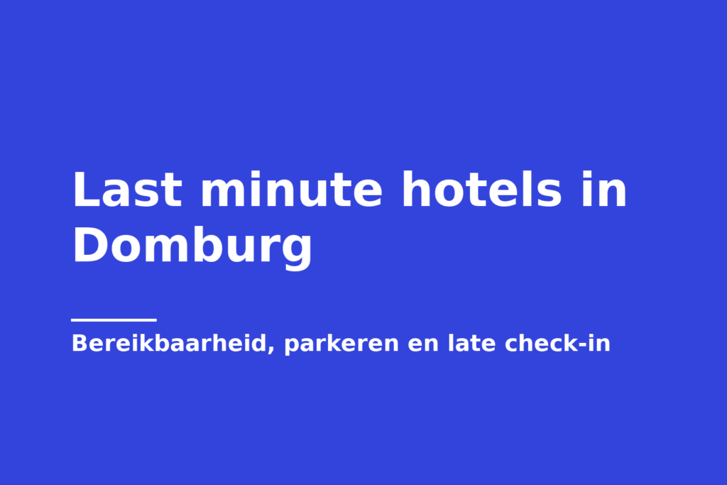 Last minute hotels in Domburg