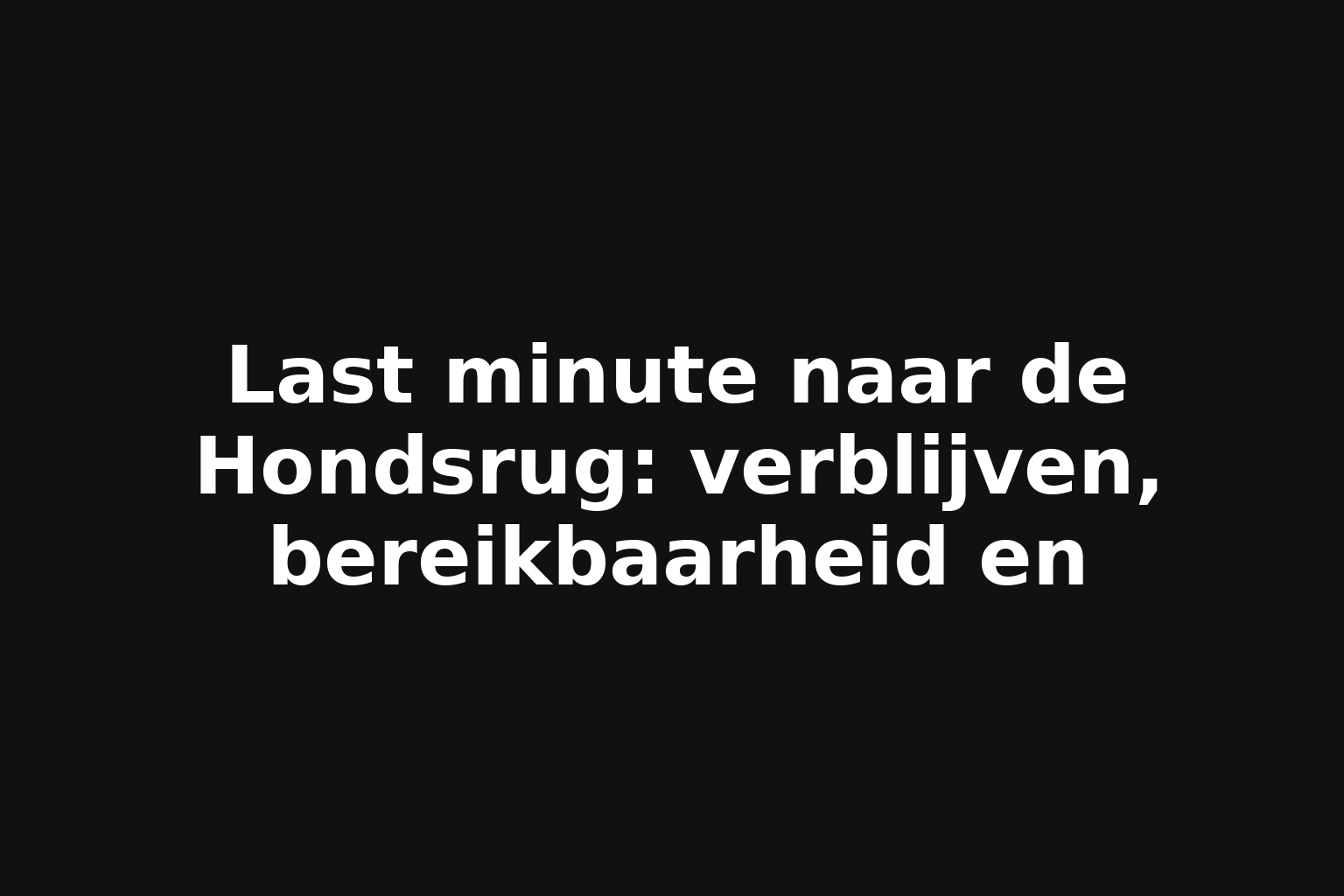 Last minute naar de Hondsrug: verblijven, bereikbaarheid en