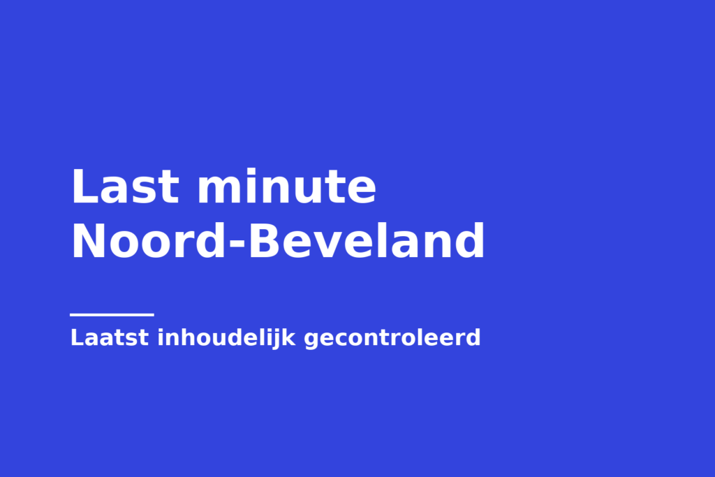 Last minute Noord-Beveland