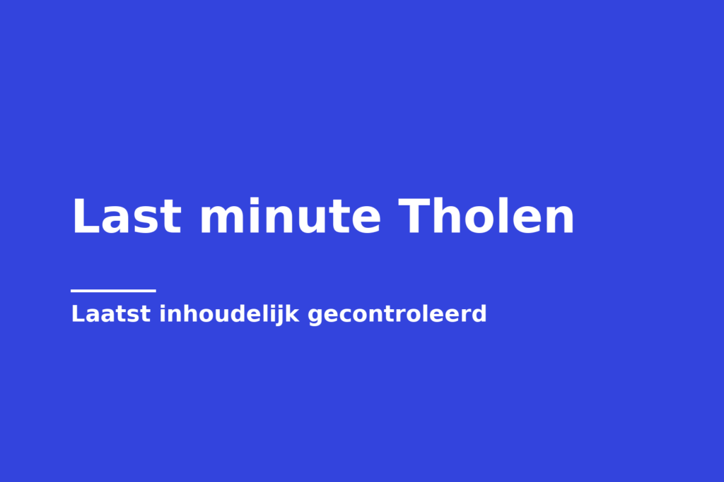 Last minute Tholen