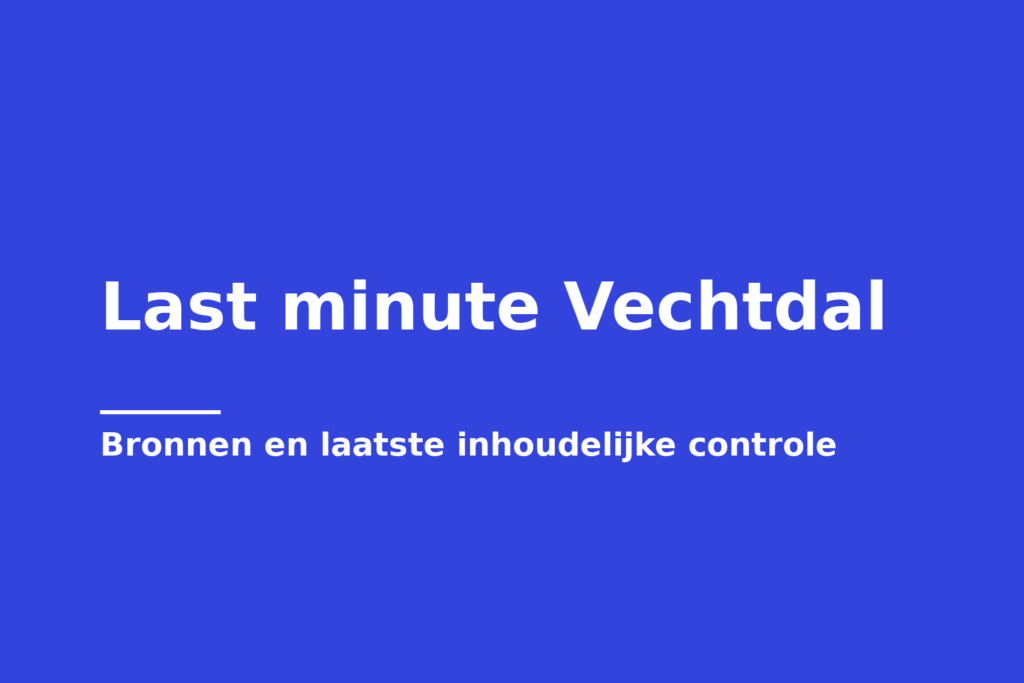 Last minute Vechtdal