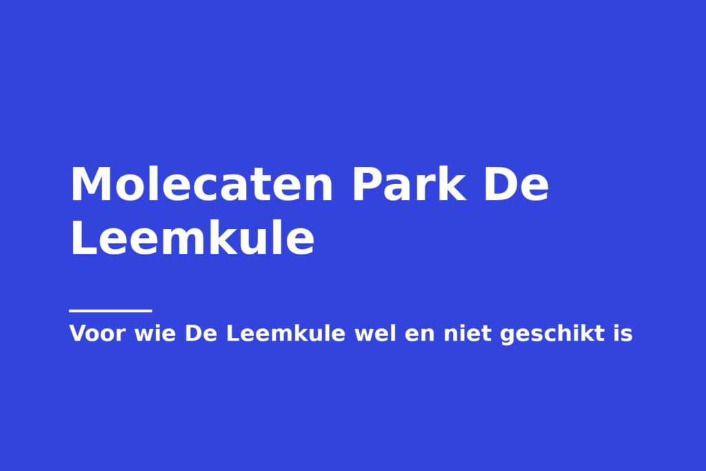 Molecaten Park De Leemkule