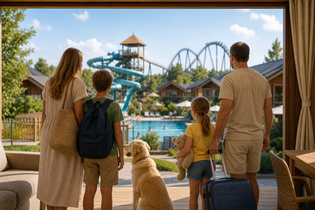 Pretpark met zwembad en overnachting