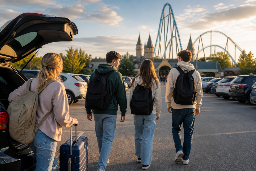 Pretparkvakantie met tieners