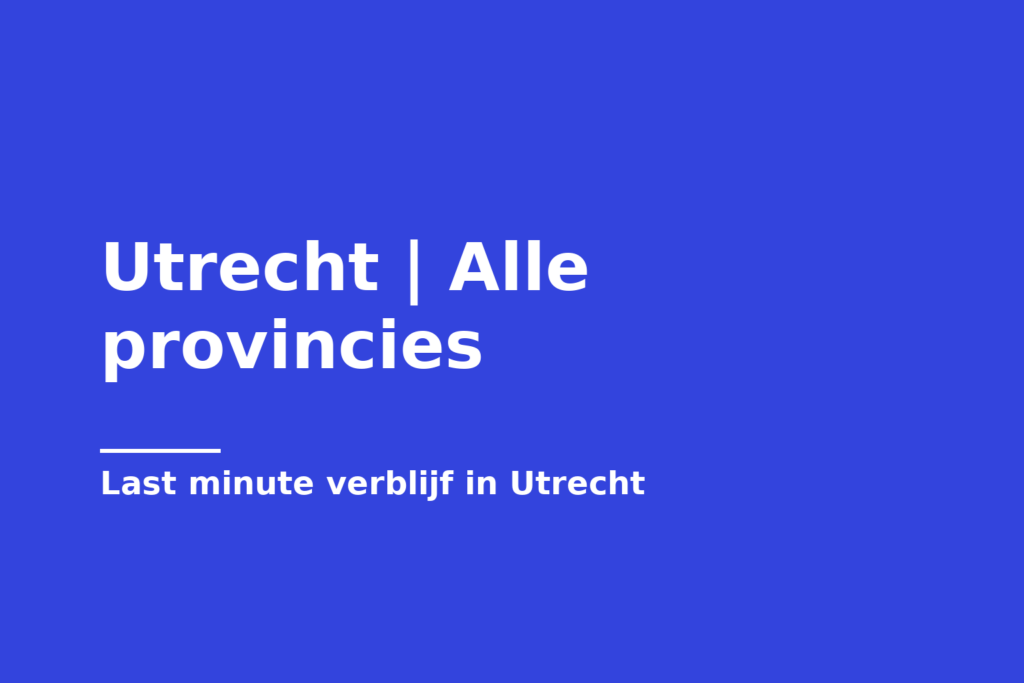 Utrecht | Alle provincies