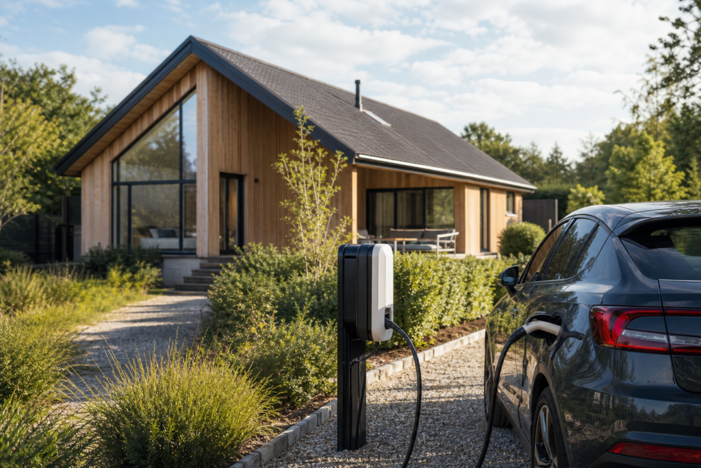 Vakantiehuis met eigen laadpunt