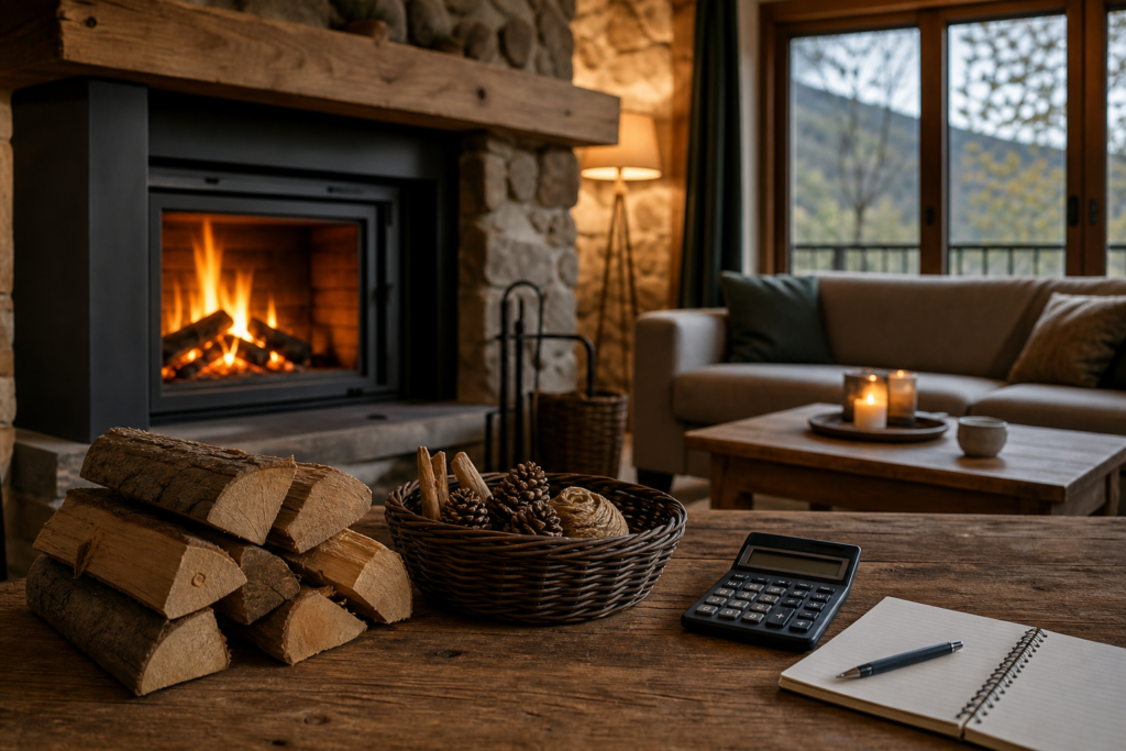 Vakantiehuis met open haard: sfeer, stookregels en