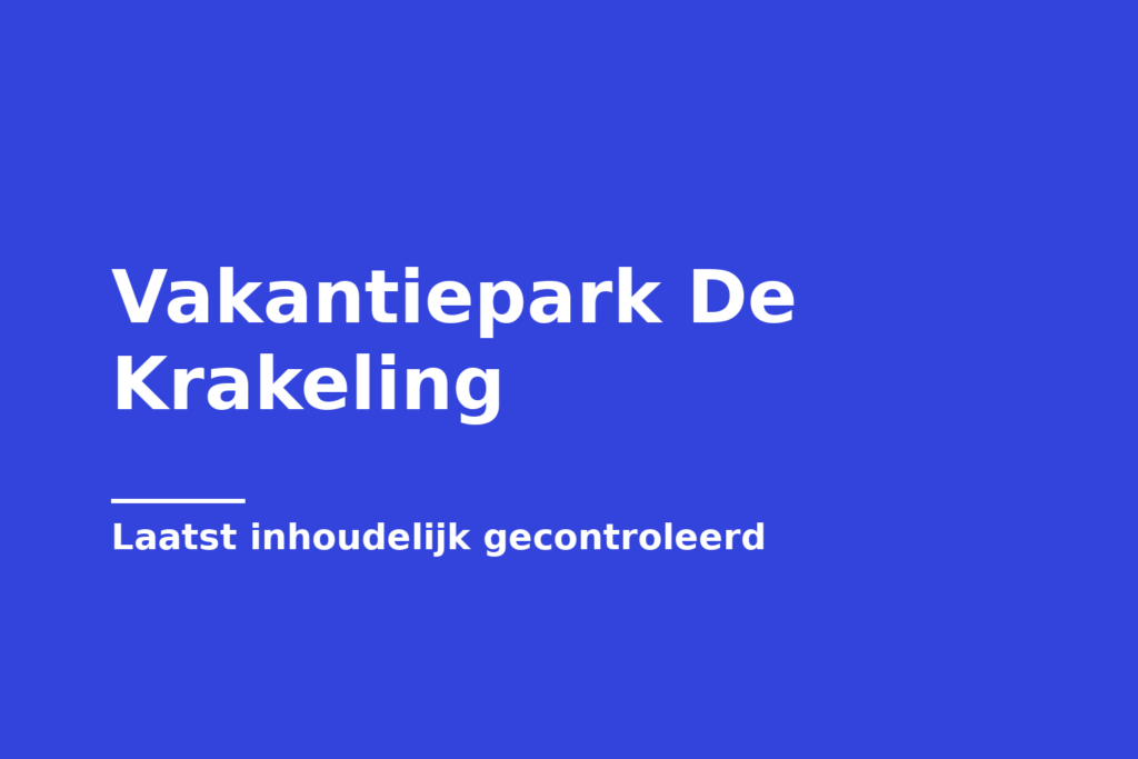Vakantiepark De Krakeling