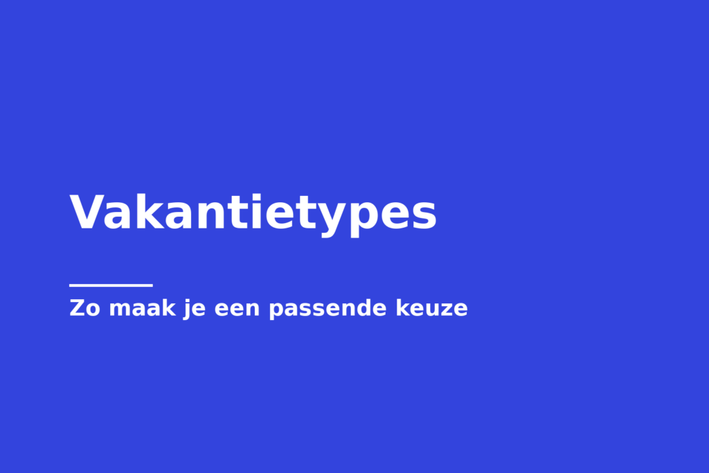 Vakantietypes