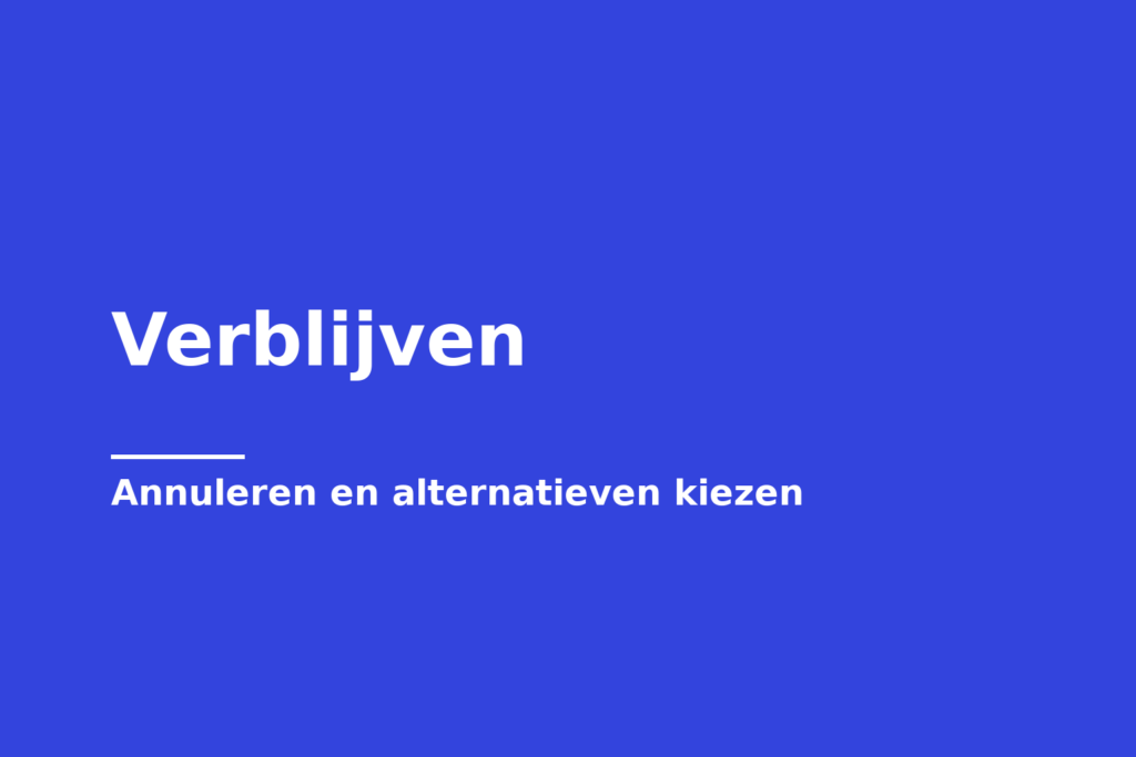 Verblijven