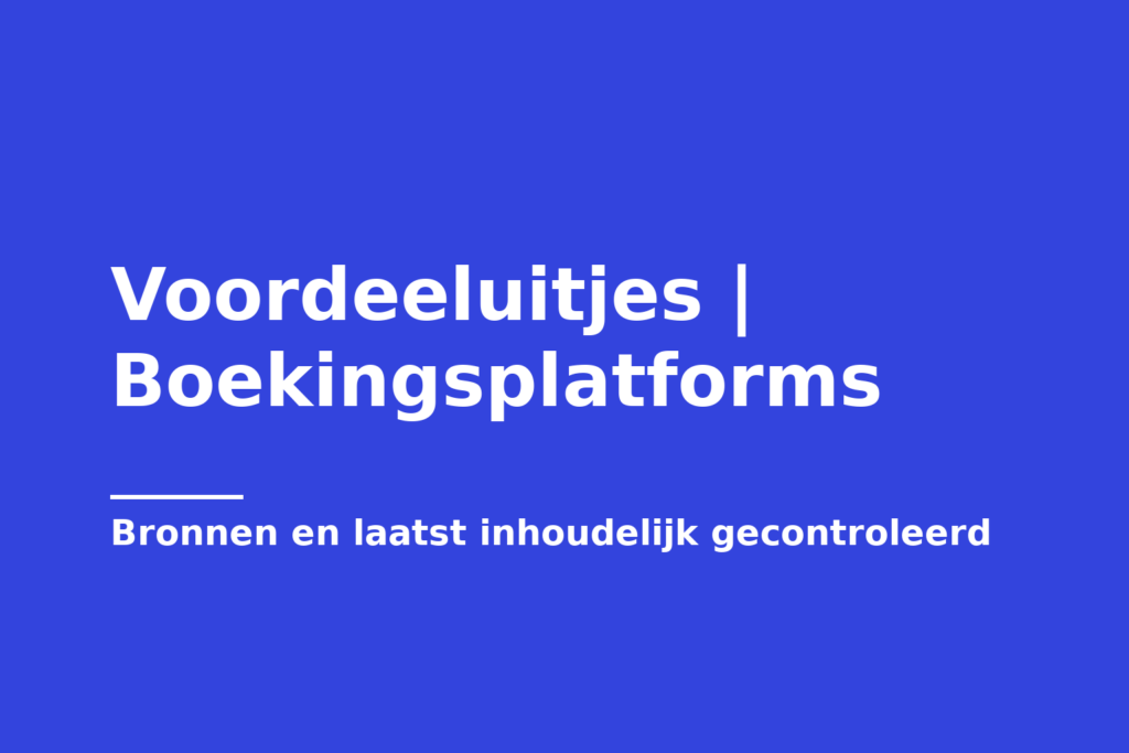 Voordeeluitjes | Boekingsplatforms