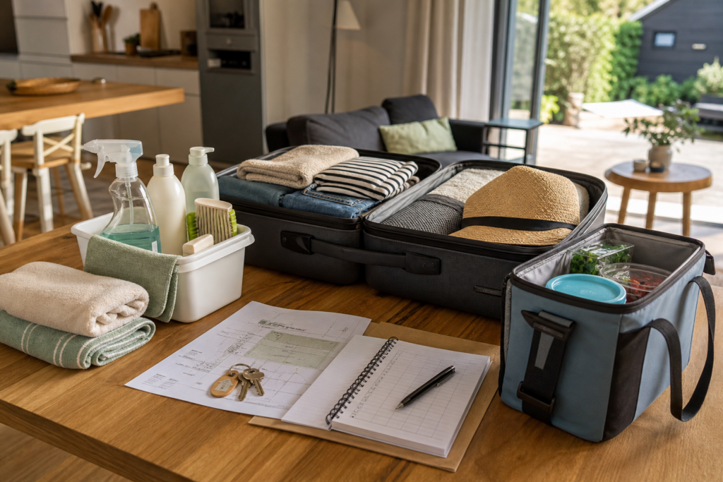 Wat neem je mee naar een vakantiehuis met zelfverzorging?
