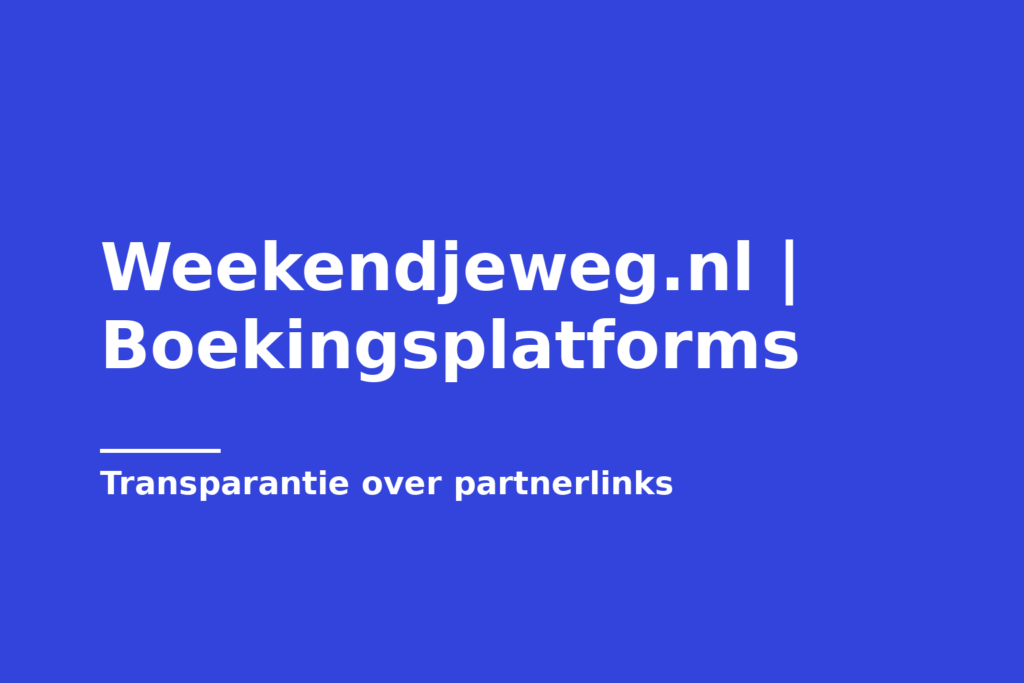 Weekendjeweg.nl | Boekingsplatforms