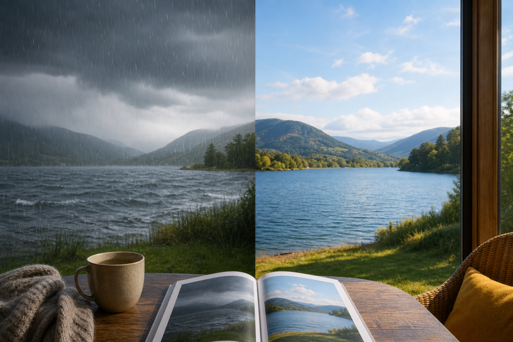 Weersverwachting versus klimaatgemiddelde bij een weekend in