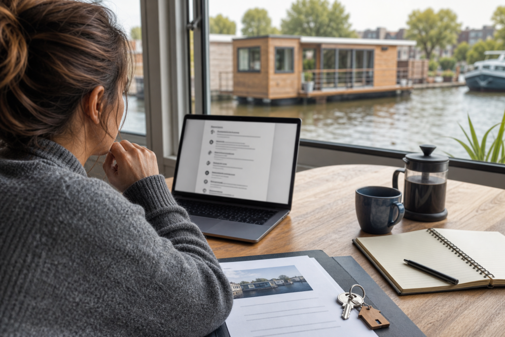 Woonboot last minute boeken: locatie, beweging, geluid en